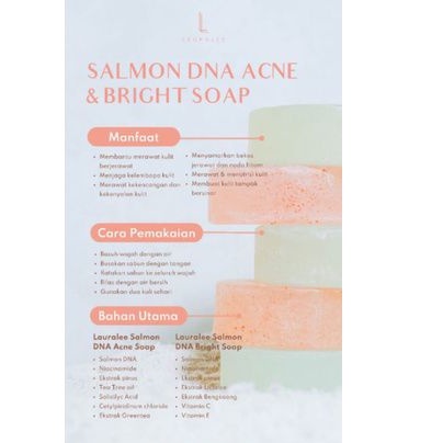 SABUN LAURALEE DNA SALMON SOAP ISI 2 SABUN PEMUTIH