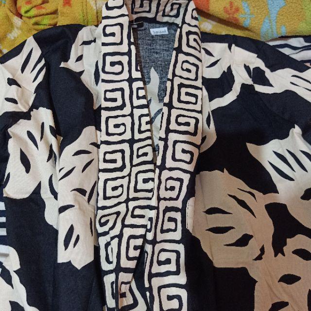 Outer Blazer Batik Lengan Panjang Bahan Katun Stretch, 241 Vd#