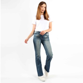  Celana  Jeans Wanita  Panjang  Cutbray  High Waist City Jeans 