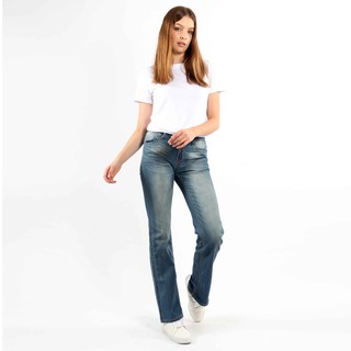  Celana  Jeans Wanita Panjang Cutbray  High  Waist  City Jeans 