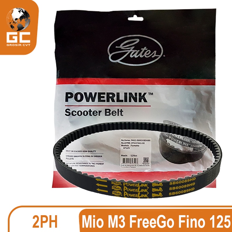 Van belt V Belt Vanbelt Fanbelt Mio M3/S/Z Freego Fino GT 125 2PH Gates Powerlink