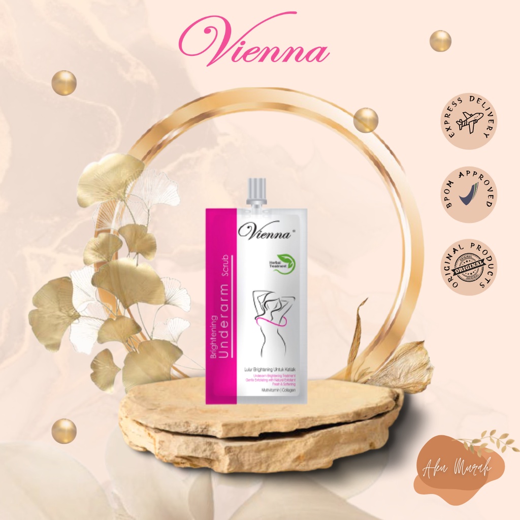 ✨ AKU MURAH ✨Vienna Brightening Underarm Scrub 30ml SACHET