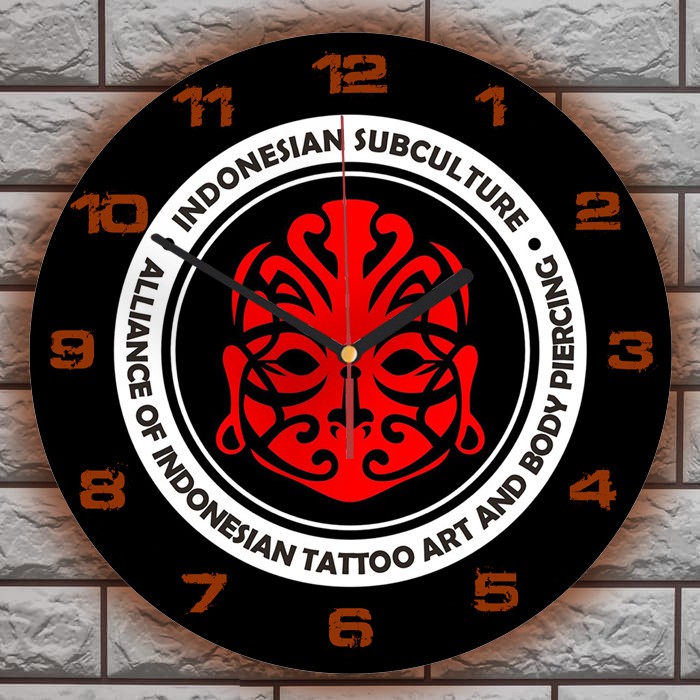 Jam dinding indonesian subculture (tatto)