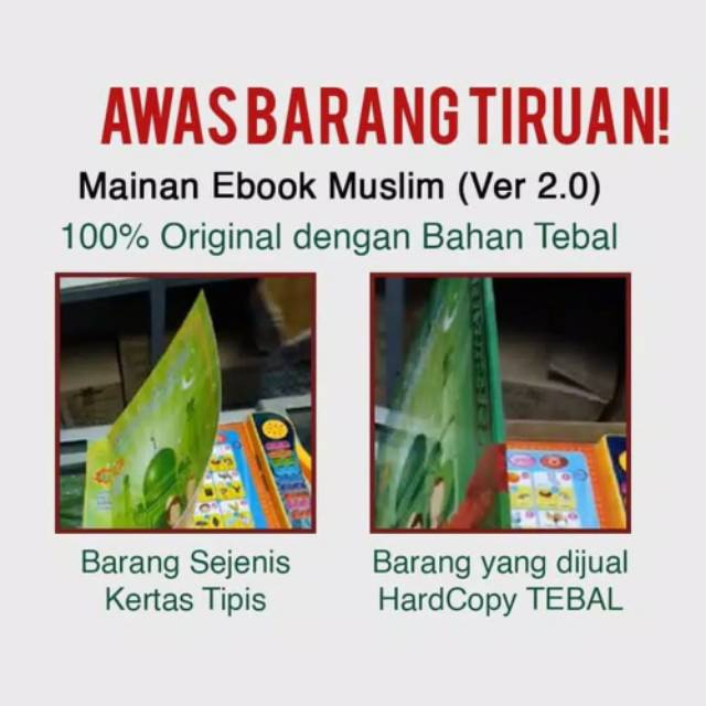 [✔COD] COVER TEBAL E-BOOK MUSLIM 4 BHS | EBOOK MUSLIM 4 BAHASA | MAINAN EDUKASI ANAK  4IN1-3