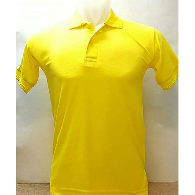 Kaos Kuning Kerah Tanpa Kantong