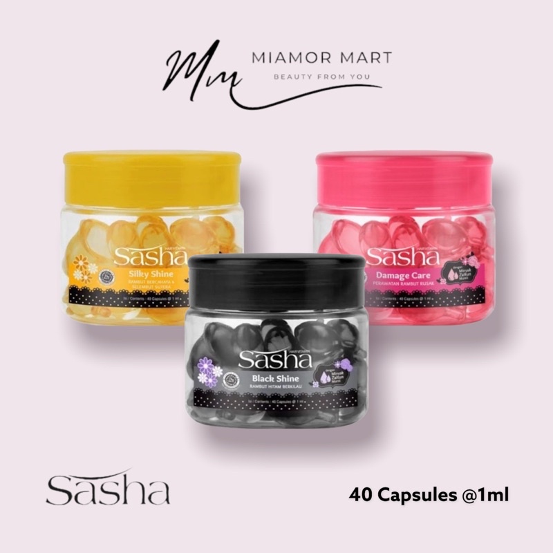 Jual SASHA Hair Vitamin Jar 40 Capaules Shopee Indonesia