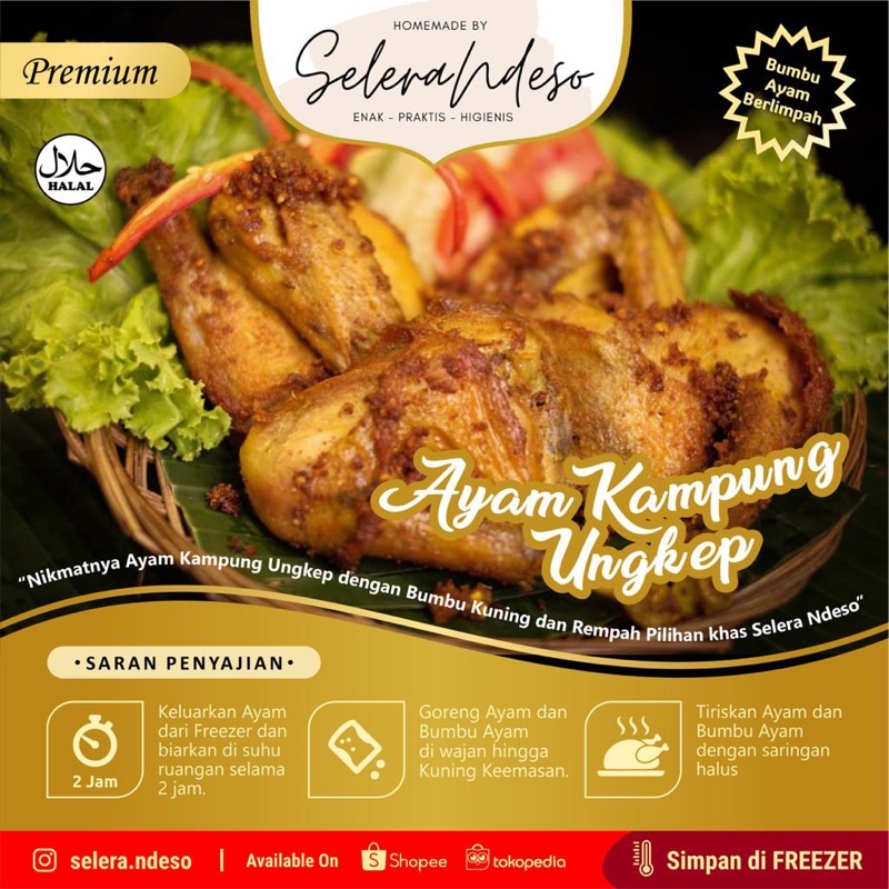 

ayam kampung ungkep bumbu kuning