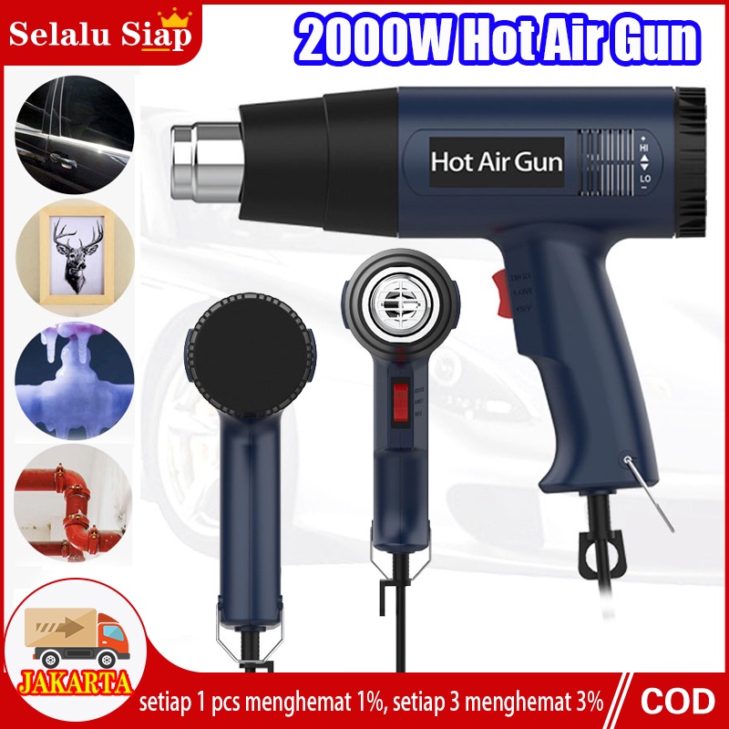 Heat Gun Electric Hot Gun Air  220V 2000W  Welding Torch 2000W - 886C