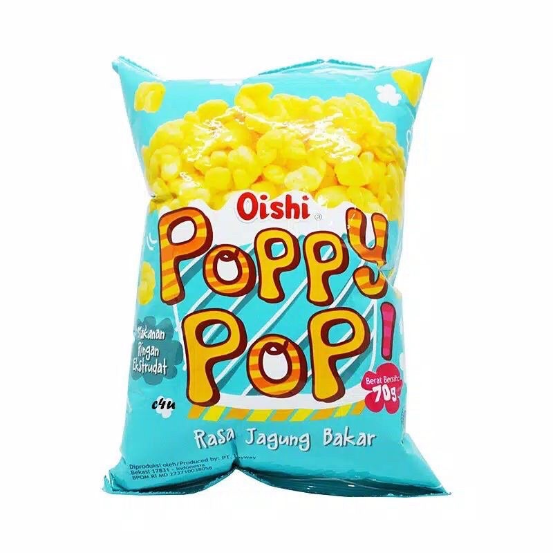 

Oishi Poppy pop 70gr Rasa Jagung Bakar