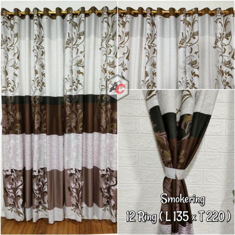 Gorden Smokering Besar 12 Lubang Motif Bunga Sanur