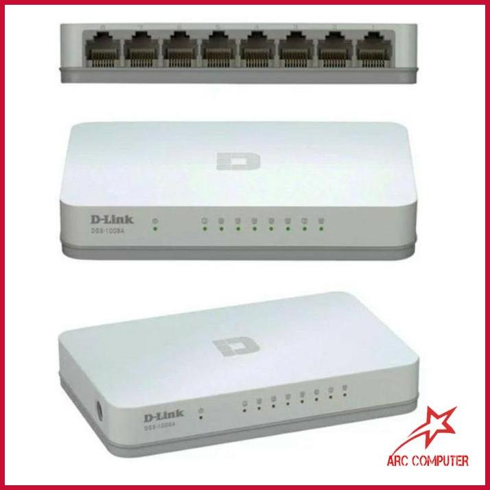 TERMURAH Dlink Des1008C 8 port Switch Hub D-link DES-1008 Switch 8Port