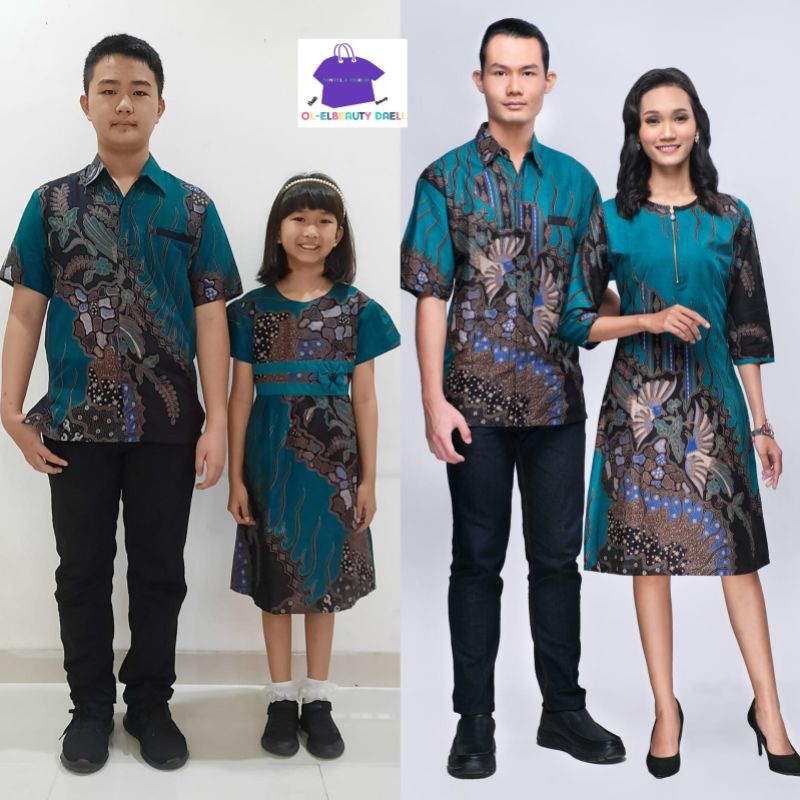 SARIMBIT|COUPLE PASANGAN BATIK DRESS VIVO KERIS TOSCA
