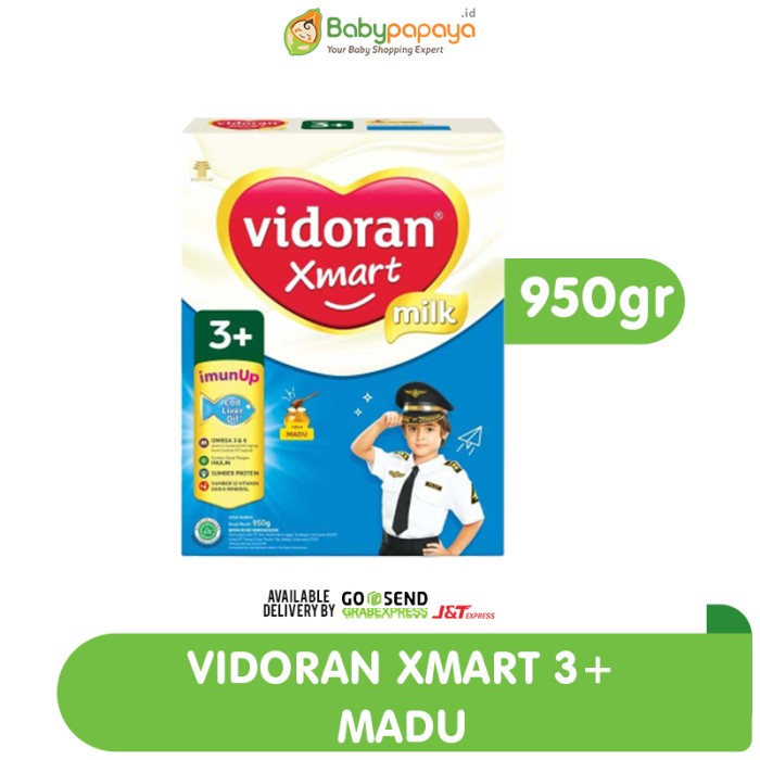 VIDORAN Xmart 3+ Nutriplex Madu 950 gr