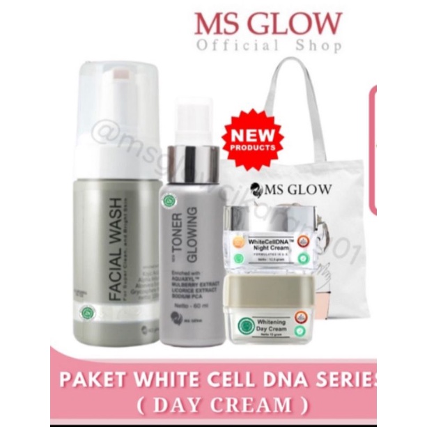 PAKET MS GLOW WHITE CELL DNA ORIGINAL READY NO PO