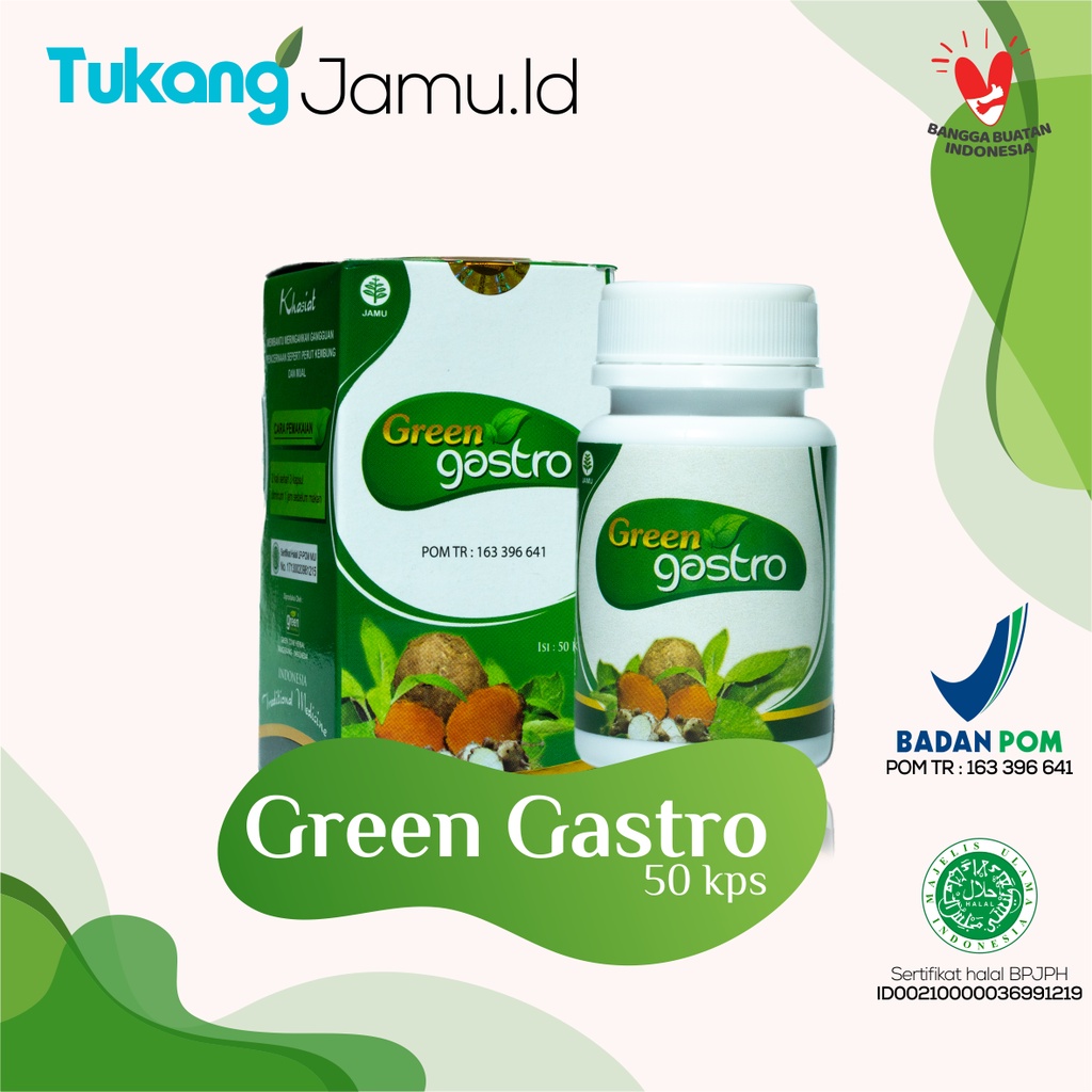 Jual Obat Asam Lambung, Maag, Gerd, Kembung COD Green Gastro | Shopee ...