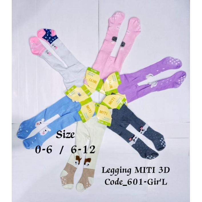 1 Pcs Legging Gerber/ Miti Motif Lucu Tutup Kaki Boy/Girl Uk 0-6 / 6-12 Bln