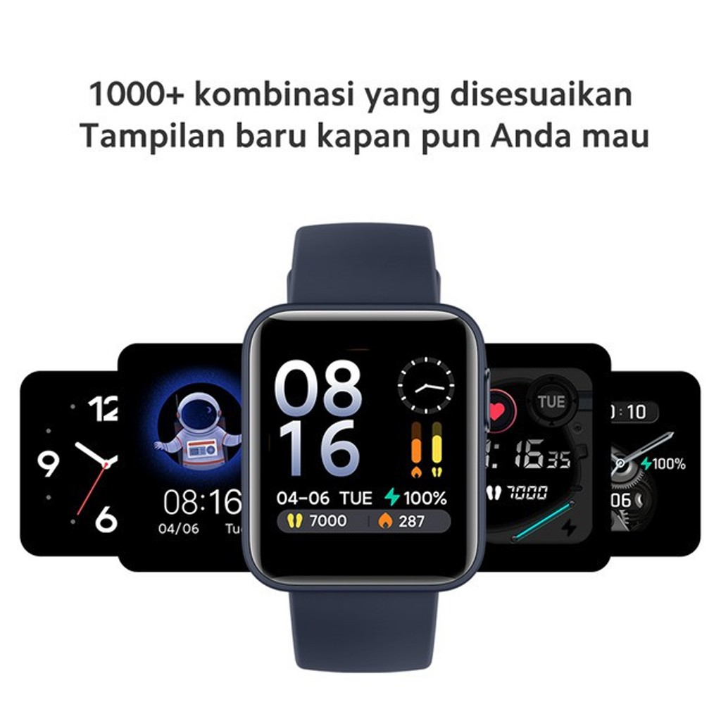 Xiaomi Mi Watch Lite Layar TFT 1.4&quot; Tahan Air Hingga 5 ATM Dilengkapi GPS + GLONASS Baterai Bertahan