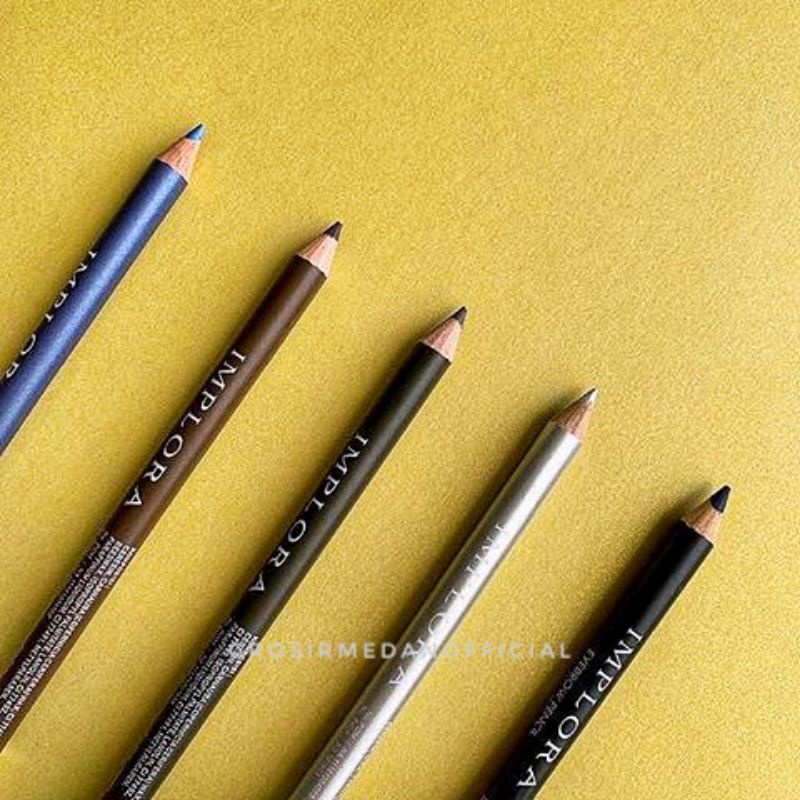 IMPLORA PENCIL PENSIL ALIS TAHAN AIR WATERPROOF - TAHAN LAMA, TIDAK MUDAH LUNTUR, ADA SIKAT DAN SERUTAN