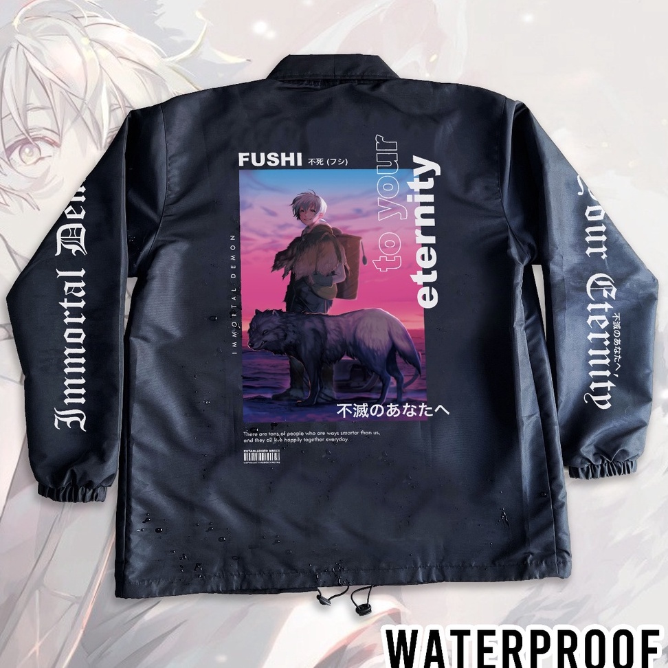 Coach Jaket Fushi To Your Eternity Anime Manga Premium Unisex