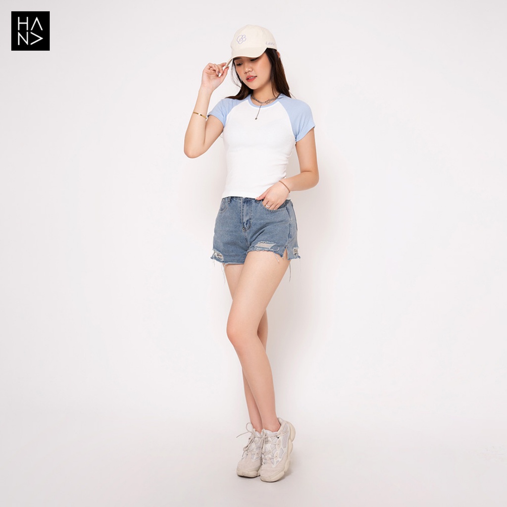 HanaFashion JKT - Hani T-shirt Kaos Rajut / Atasan Wanita Murah TS380