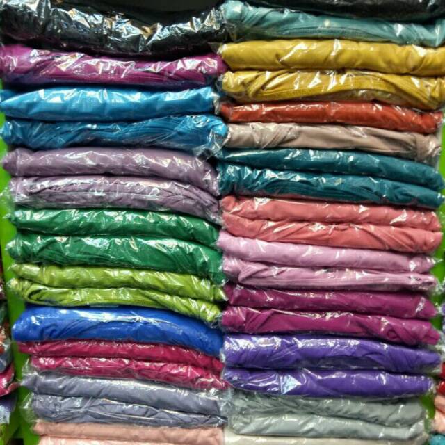 Gamis polos bahan jersey korea murah