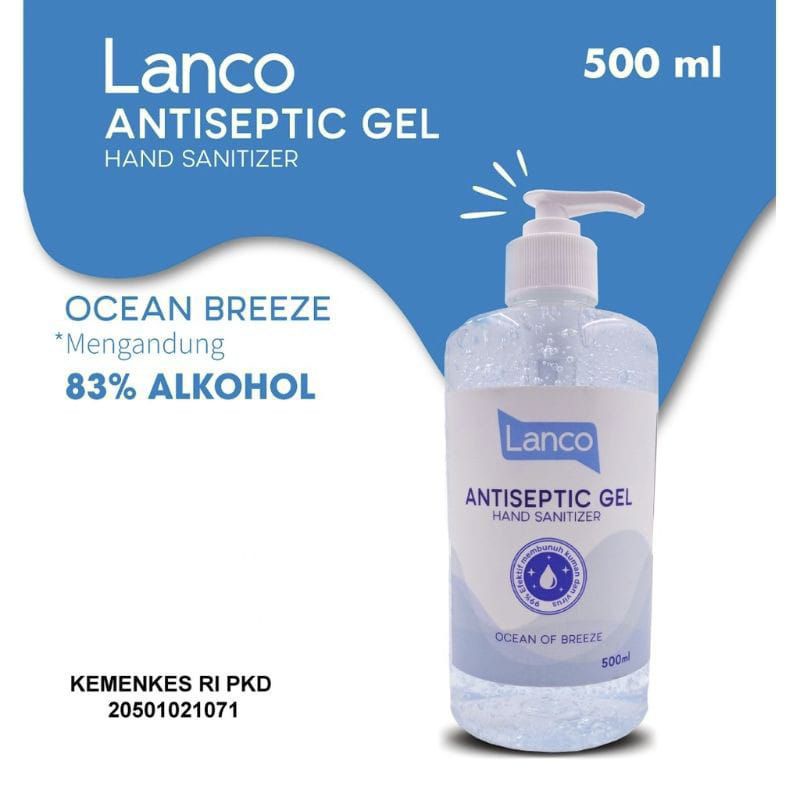 Lanco Handsanitizer Gel 500 ml / Handsanitizer 500 ml / Handsanutizer Gel / Handsanitizer Pump
