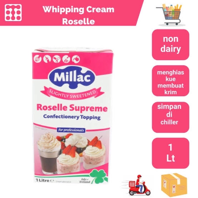 ROSELLE SUPREME MILLAC / Topping Whipping Cream Milac Roselle / Milac Rosele