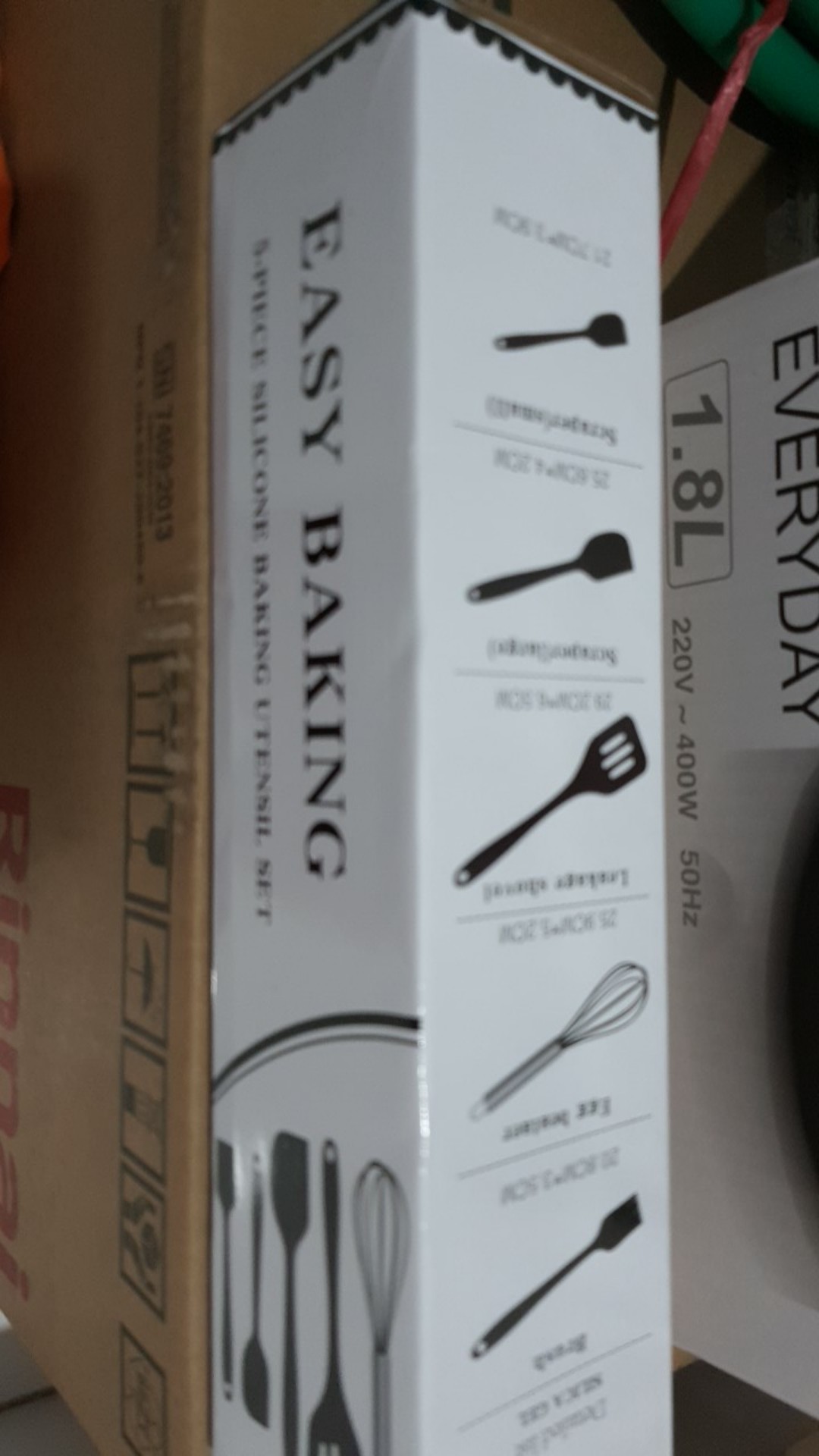 Freemir Set (5 In 1) Peralatan Masak Resistant Sillicon Kitchen Utensil Pengocok Telur Kue Spatula