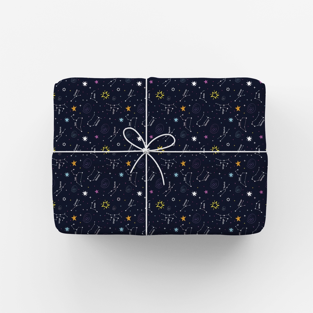 

Bukuqu KK022 Kertas Kado Zodiak - Pembungkus Kado - Wrapping paper