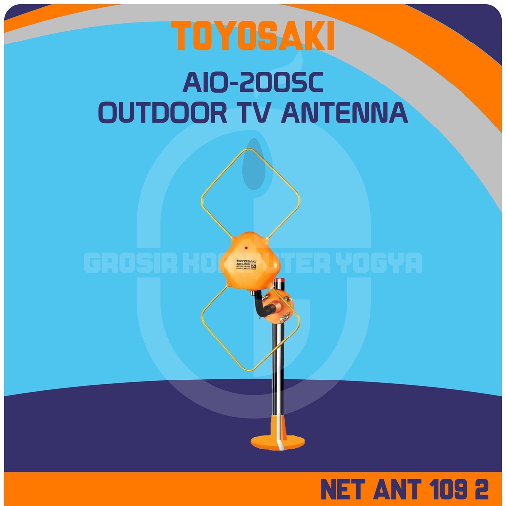Toyosaki AIO-200 SC VHF &amp; UHF Digital DVB Outdoor TV Antenna Antena