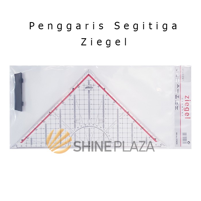 Penggaris Segitiga Pegangan Ziegel 32cm Shopee Indonesia
