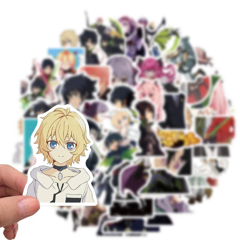 Agustina Seraph Of The End Stiker DIY Scrapbooking Tahan Air Laptop Self-Adhesive Alat Tulis Stiker Ponsel Dekorasi Graffiti Stiker