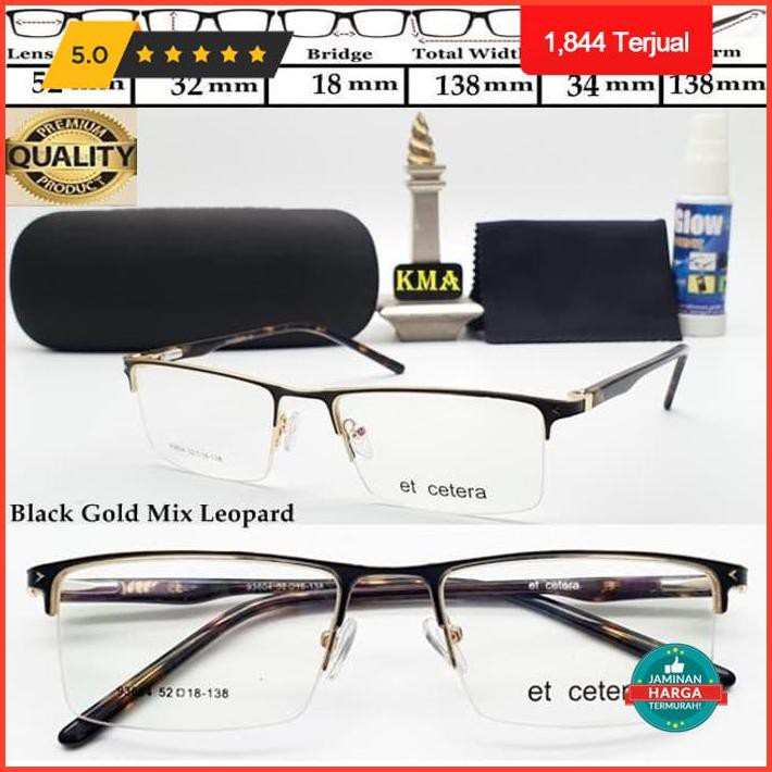 Puncak Promo Kacamata Half Frame Minus Et Cetera Paris Frame Kacamata Minus Premium Terlaris
