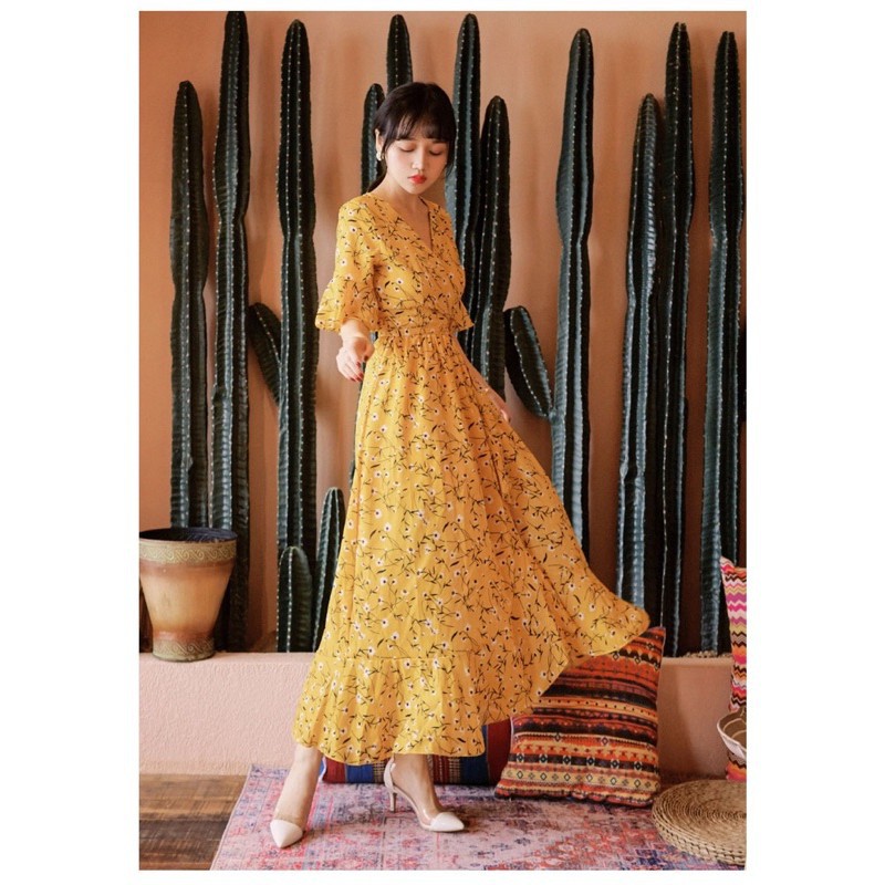 Promo   D0313 MORA FLORAL VINTAGE DRESS