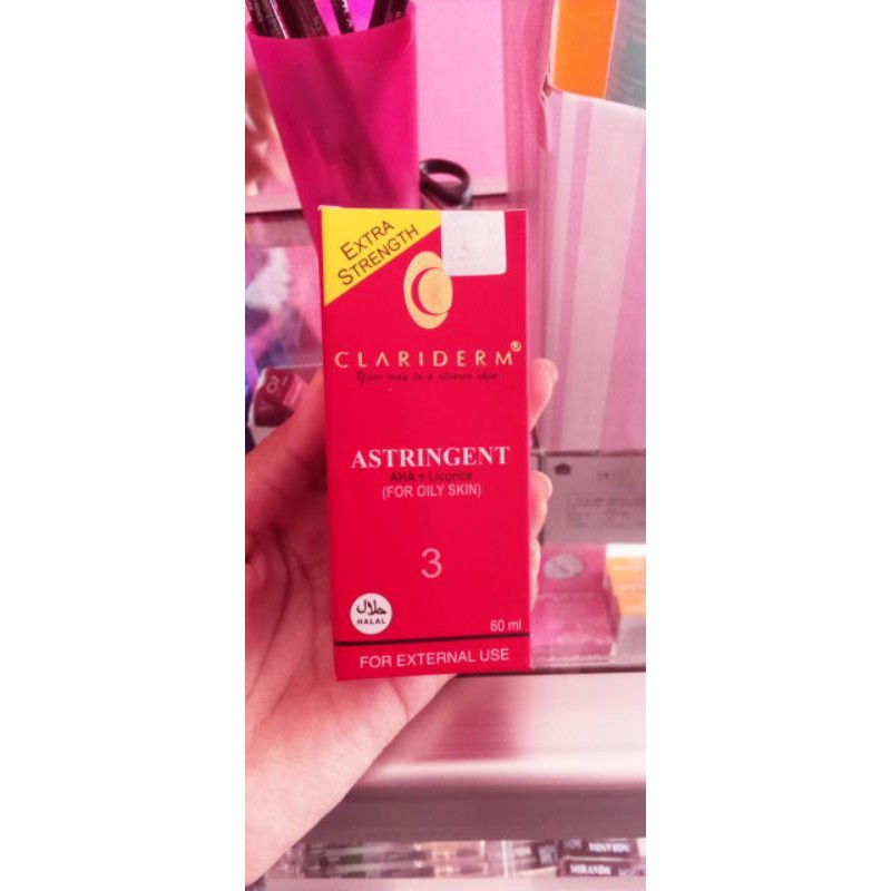 alcohol clariderm/toner clariderm originl