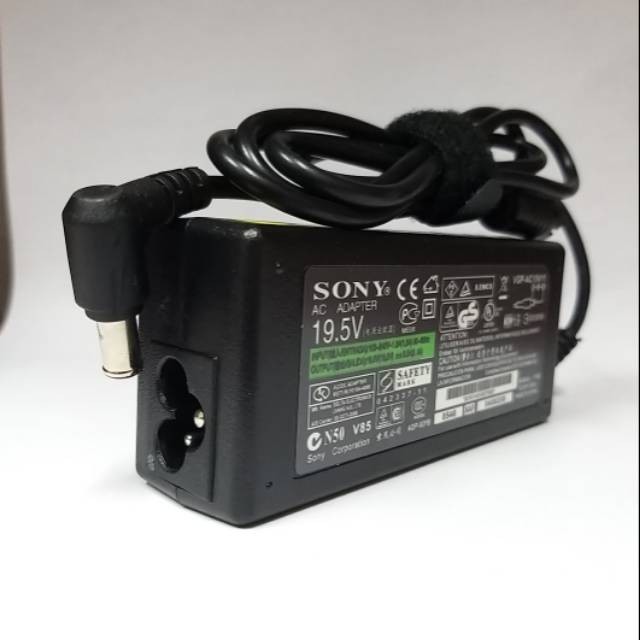 Charger Original Laptop Sony 19.5V - 3.3A  VGP-AC19V43, VGP-AC19V48 VPCCW1TFX/W  bonus kabel power