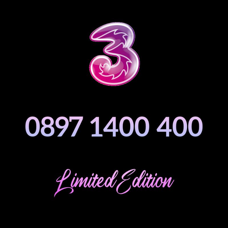 Nomor cantik exclusive Kartu 3 spesial edition 11 digit reguler angka minimalis 1400 400