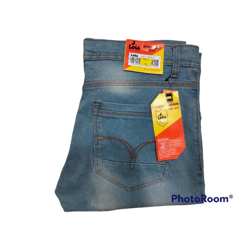 celana jeans pensil pria super jumbo, street/mellar