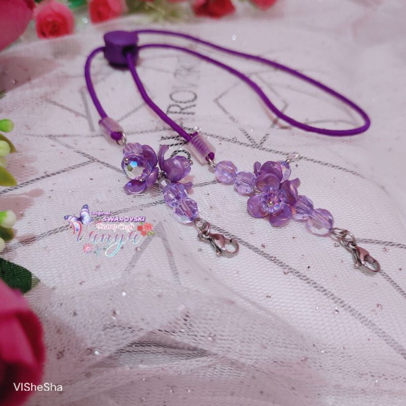 STRAP MASKER HIJAB SWAROVSKI ORI