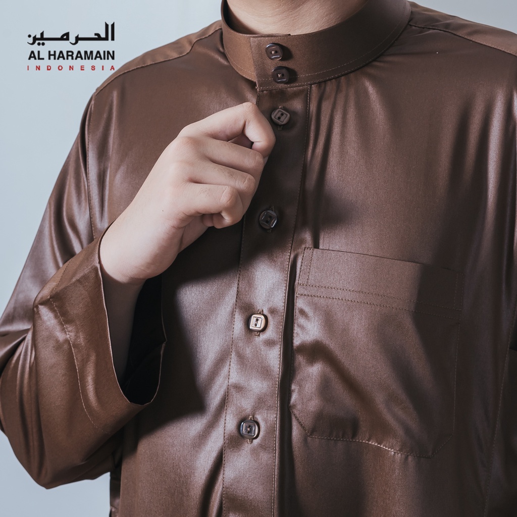 AL Haramain Jubah / Gamis Viet Dewasa / Remaja & Anak | Coklat Tua Hr