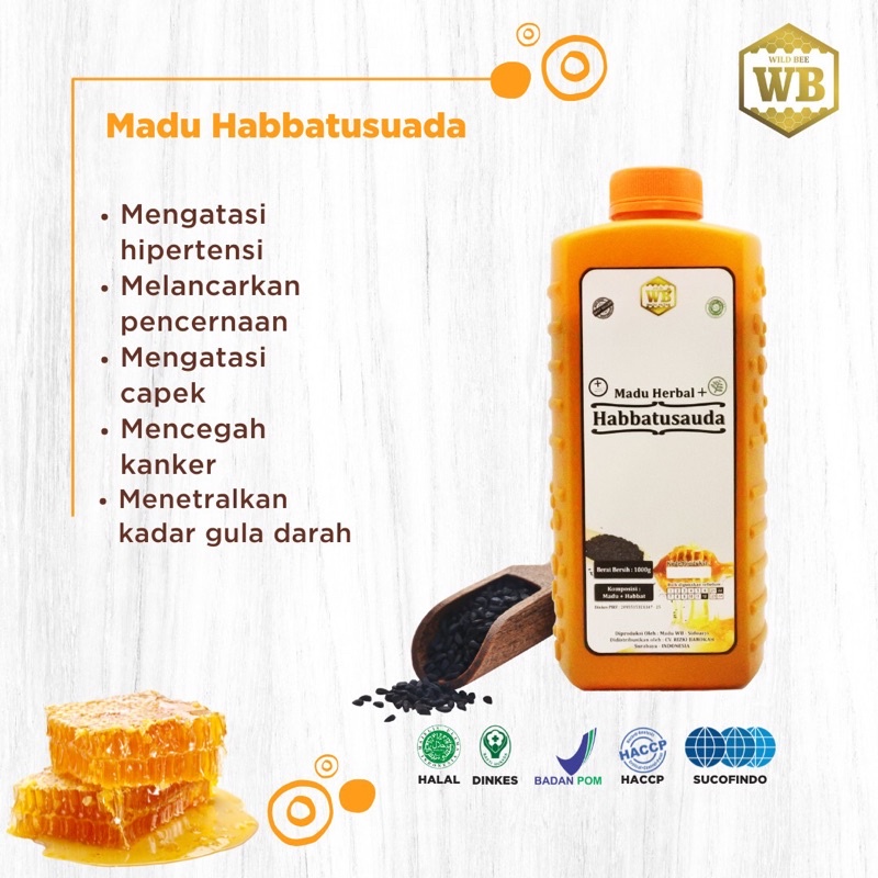 

[COD] Madu Habbatusauda 1000gr / Lebah Apis Melifera - Garansi Murni & Asli 100%