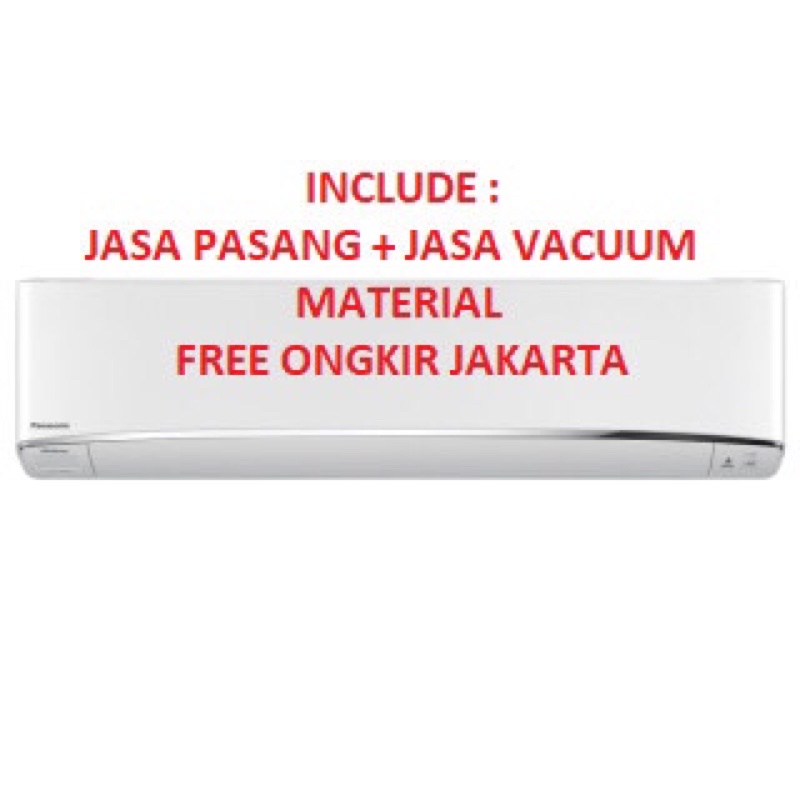 Promo AC Panasonic 3/4pk Inverter tipe CS-PU7XKJ ( freon R-32, 500 watt )