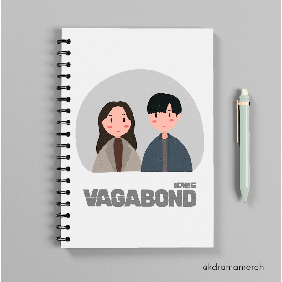 VAGABOND NOTEBOOK SPIRAL DRAMA KOREA A5/ DRAMA KOREA / DRAKOR / JOURNAL / JURNAL SOFT COVER