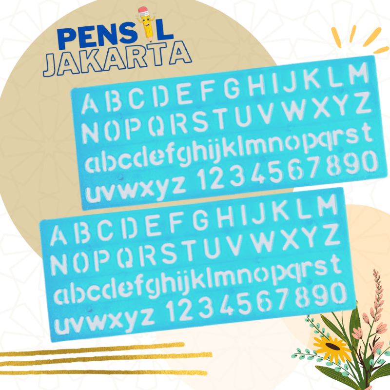 

Penggaris Bentuk Pola Huruf Angka Cetak BUTTERFLY No.300