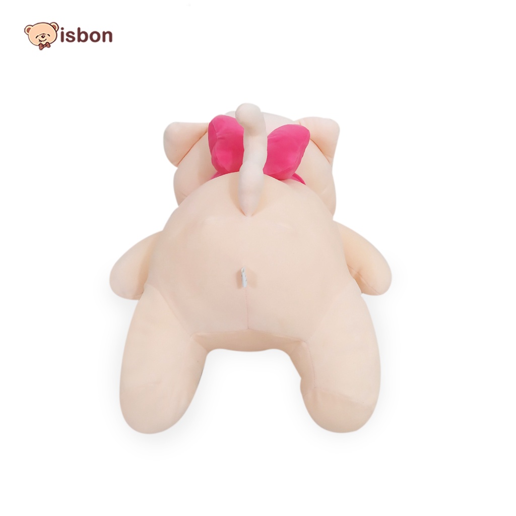 Boneka Kucing tidur poly Cat Peach Lucu Bahan Premium Cocok Untuk Hadiah Bahan Premium By Istana Boneka