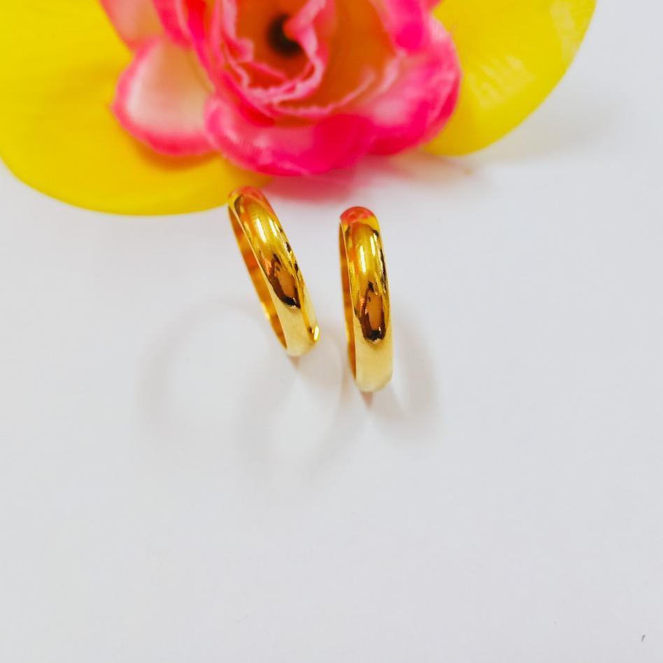 ♝ Missi Jewelry - DAPAT 2PCS Cincin Couple Cincin Tunangan Cincin Nikah Lapis Emas Cincin ✻