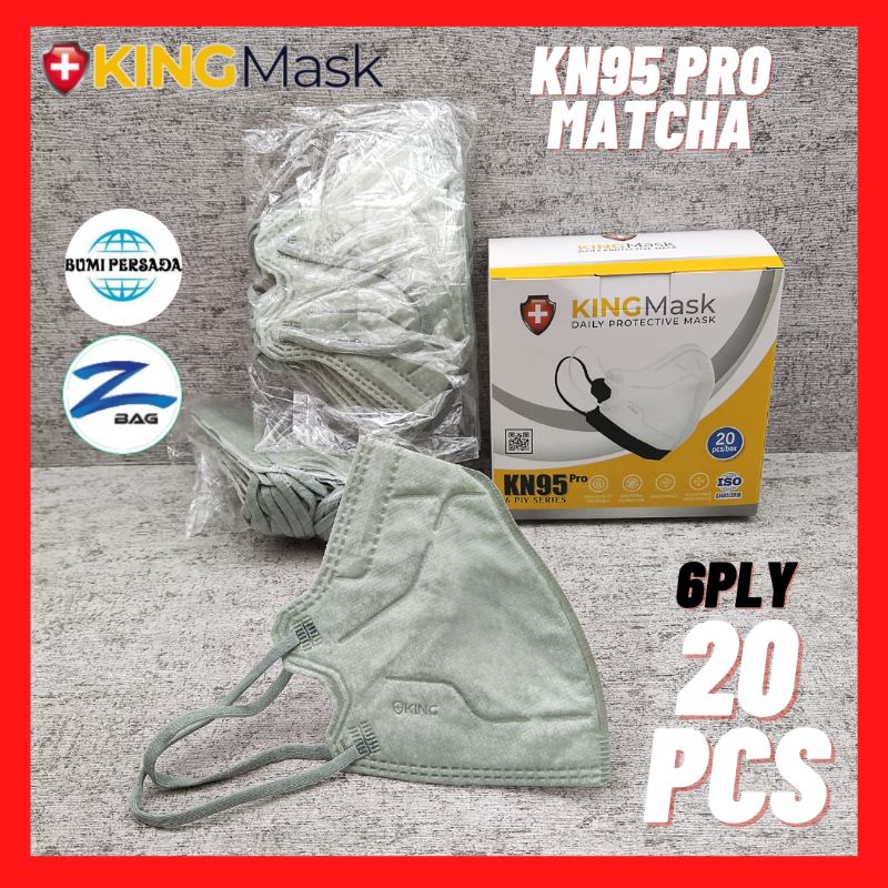 KN95 Pro Kingmask 6 Ply  Kemenkes KN 95 Pro isi 20 Pcs 6Ply