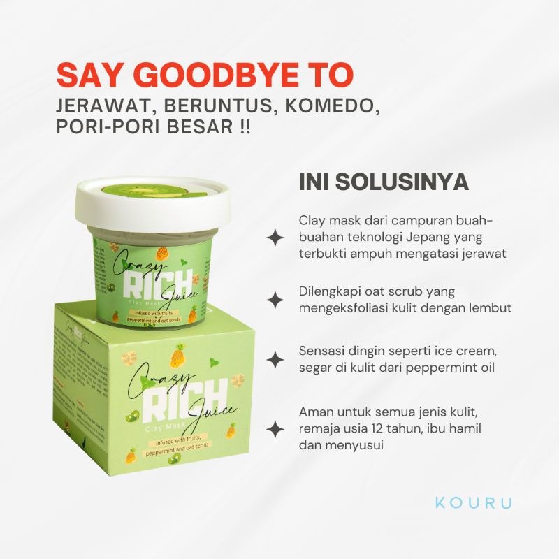 KOURU CRAZY RICH JUICE CLAY MASK 125G KOURU