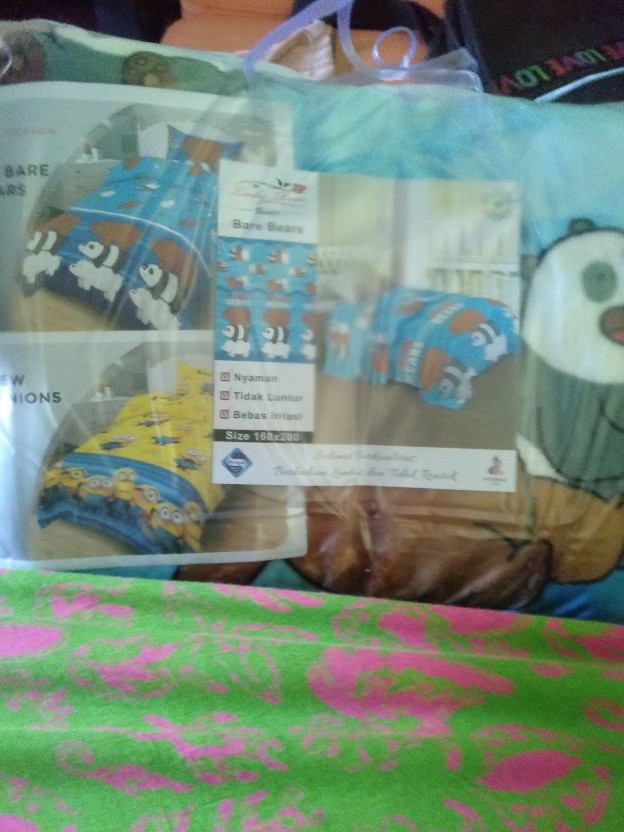 Selimut Lady Rose 160 160x200 We Bare Bears Bear