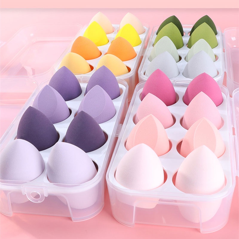 Make Up Sponge Puff spons tetesan air Rias kecantikan telur Basah dan kering